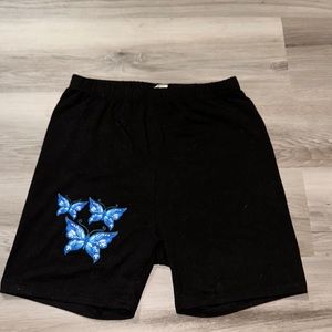 Shorts with butterflies